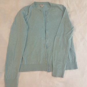 Womens J Crew Cardigan - Powder Blue Medium